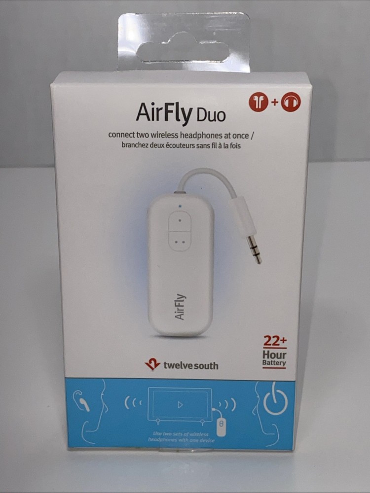 twelve south AIRFLY DUO WIRELESS TRANSMITTER White BRAND NEW SEALED