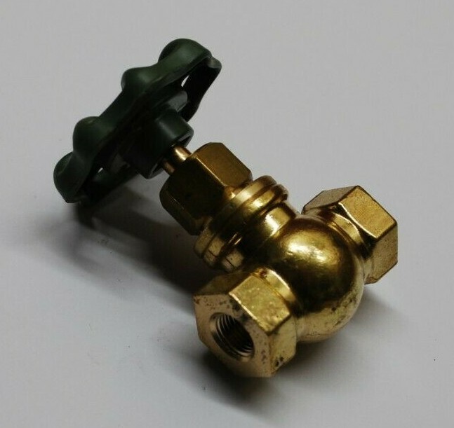 Brass Inline Horizontal Drain Valve 1/4" NPT Gas Engine Motor