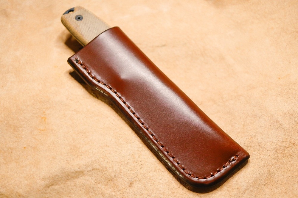 Custom Leather Sheath for Ontario Rat 3