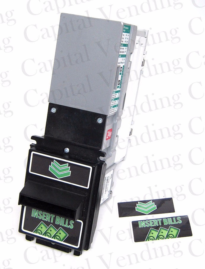 Half Front Split Labels for Two Part Bill Validator Masks - MEI, ICT, JCM, More