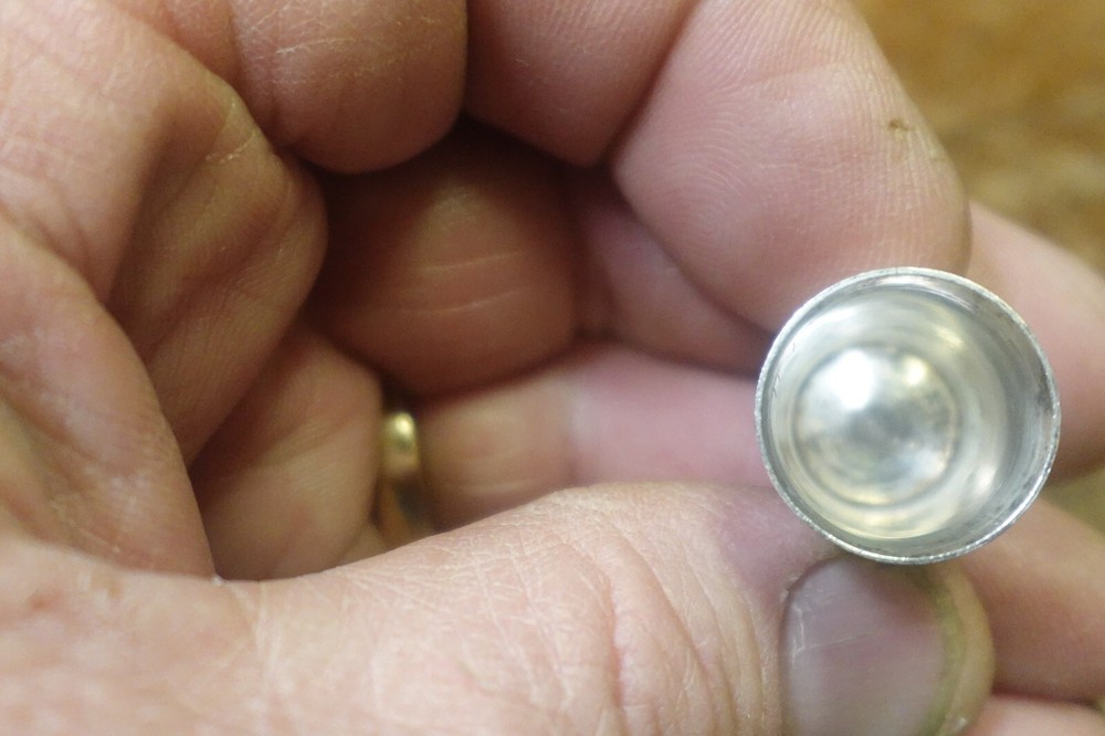 1" TALL STERLING SILVER THIMBLE MARKED STERLING SILVER