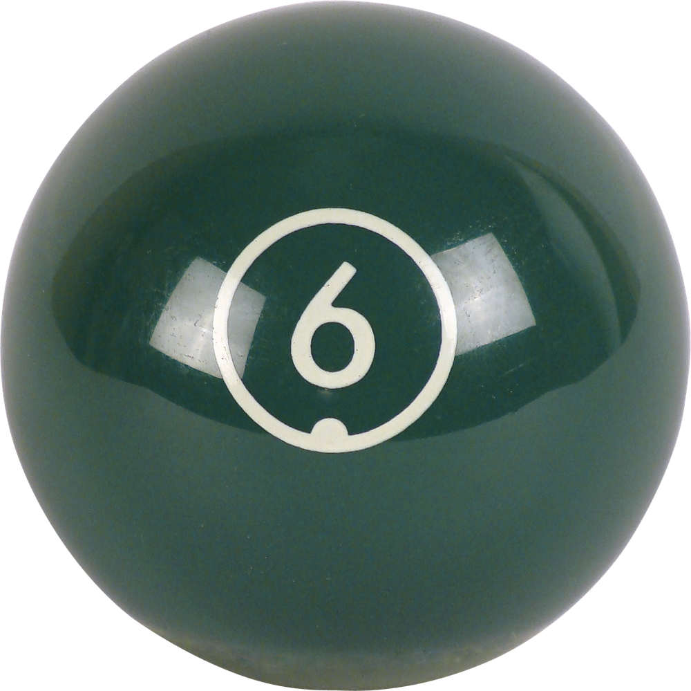 Individual Aramith Continental Replacement Pool Ball #6 - RBCONT