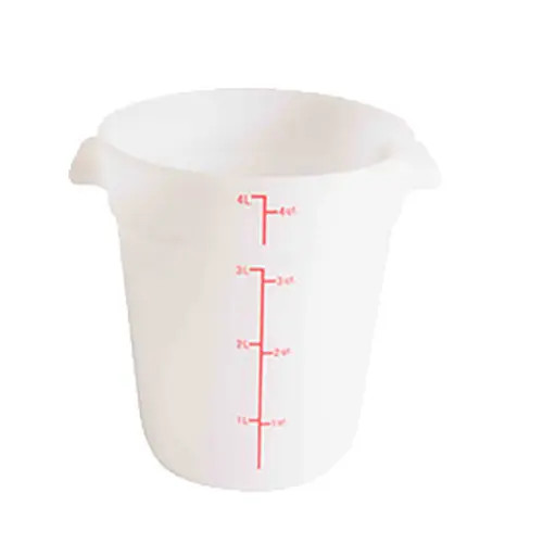 Thunder Group PLRFT304PP 4 Quart Round Food Storage Container - White