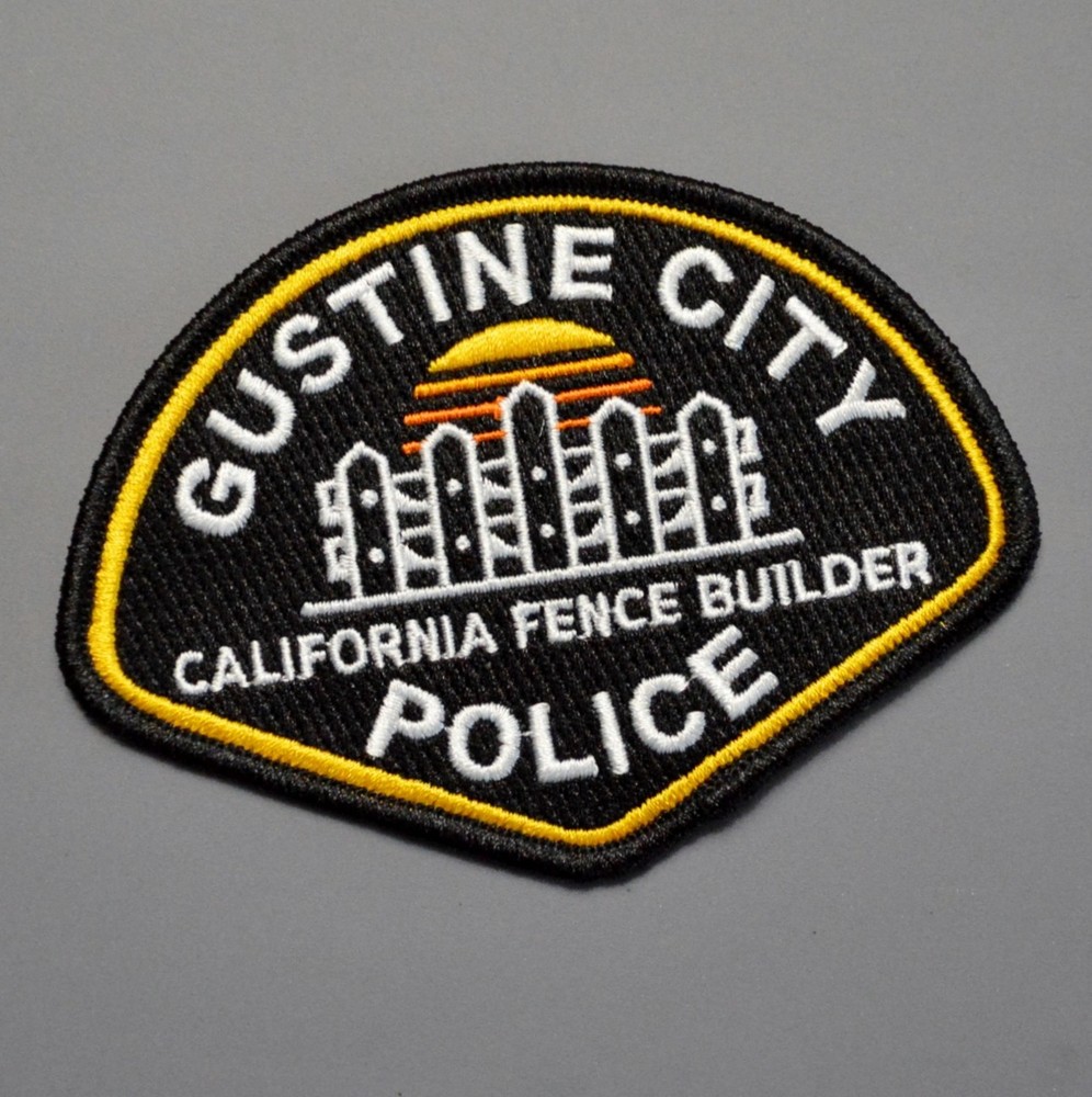 Gustine California Fence Builder Police Patch ++ Mint CA