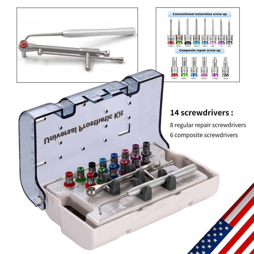 Universal Implant Prosthetic Kit-Screwdriver Multi-Unit Abutment Driver Wrench