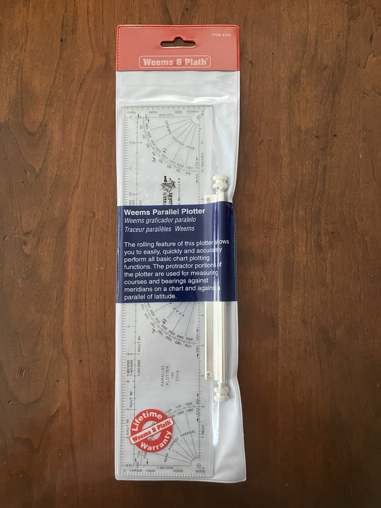 WEEMS & PLATH  Marine Navigation Parallel Plotter #120 New MSRP 49.99