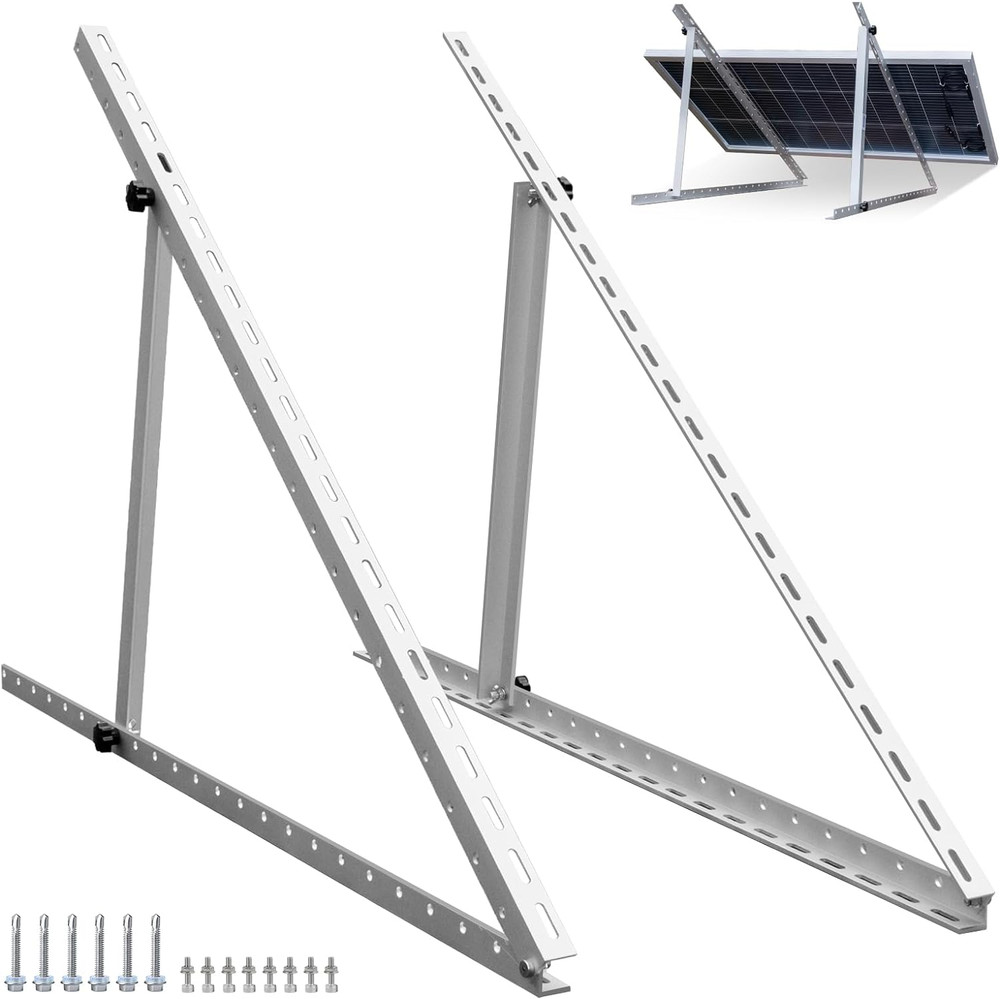 Upgraded 45In Solar Panel Mount Brackets, with Foldable Tilt Legs, Suitable for
