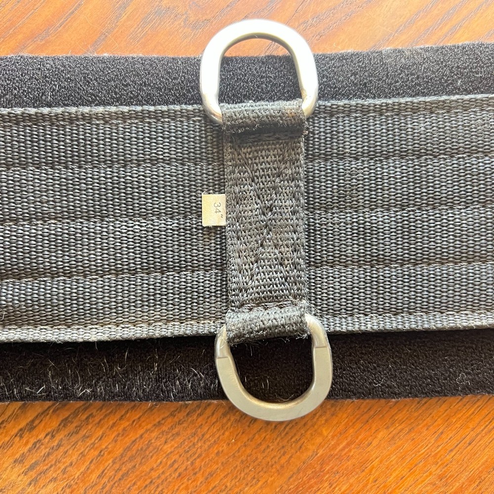 Professional's Choice Equine Black 34" Neoprene Cinch Hook & Loop Stainless