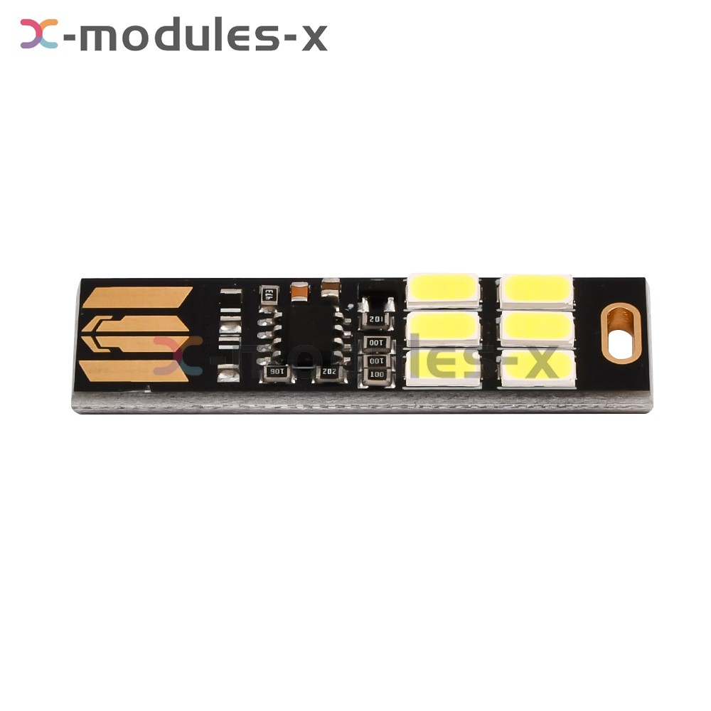 5* Mini Portable USB 6LED Light Touch Sensor Dimmable Night Light Module
