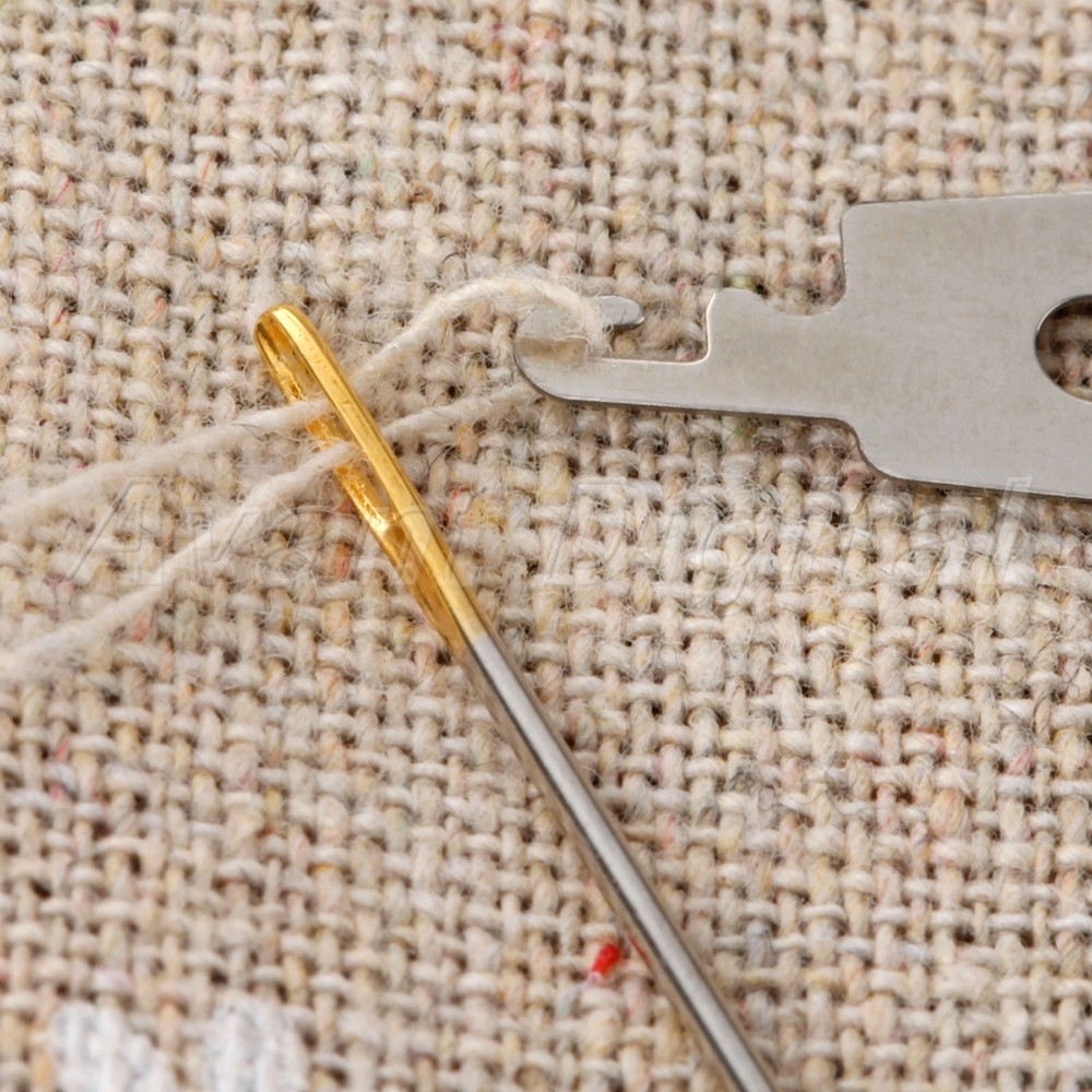 10pcs Steel Hook Needle Threader Cross Stitching Sewing DIY Craft Needlework Kit