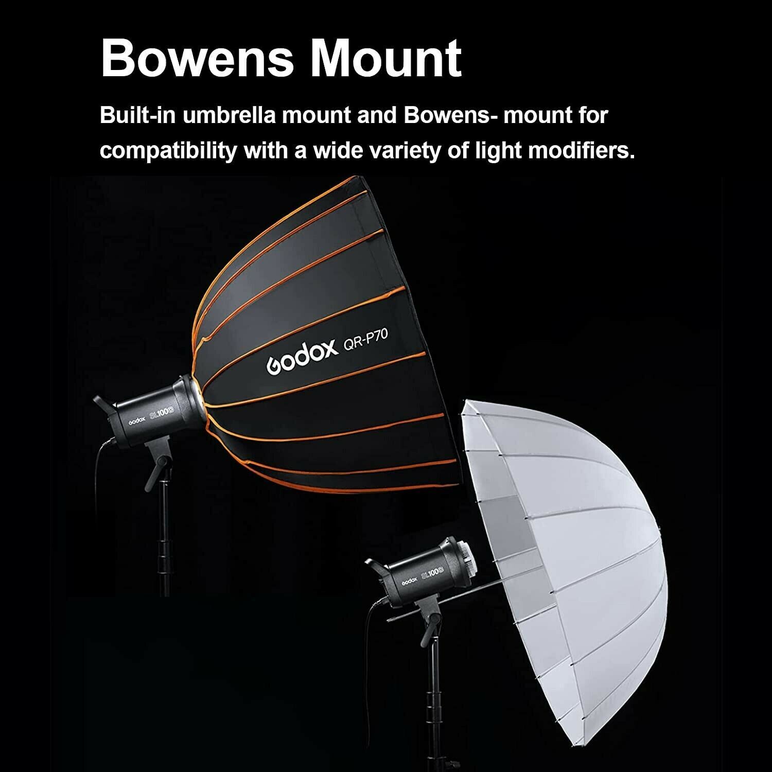 GODOX SL100Bi 100W Bi-Color LED Video Light Bowens Mount LED Continuous Lighting