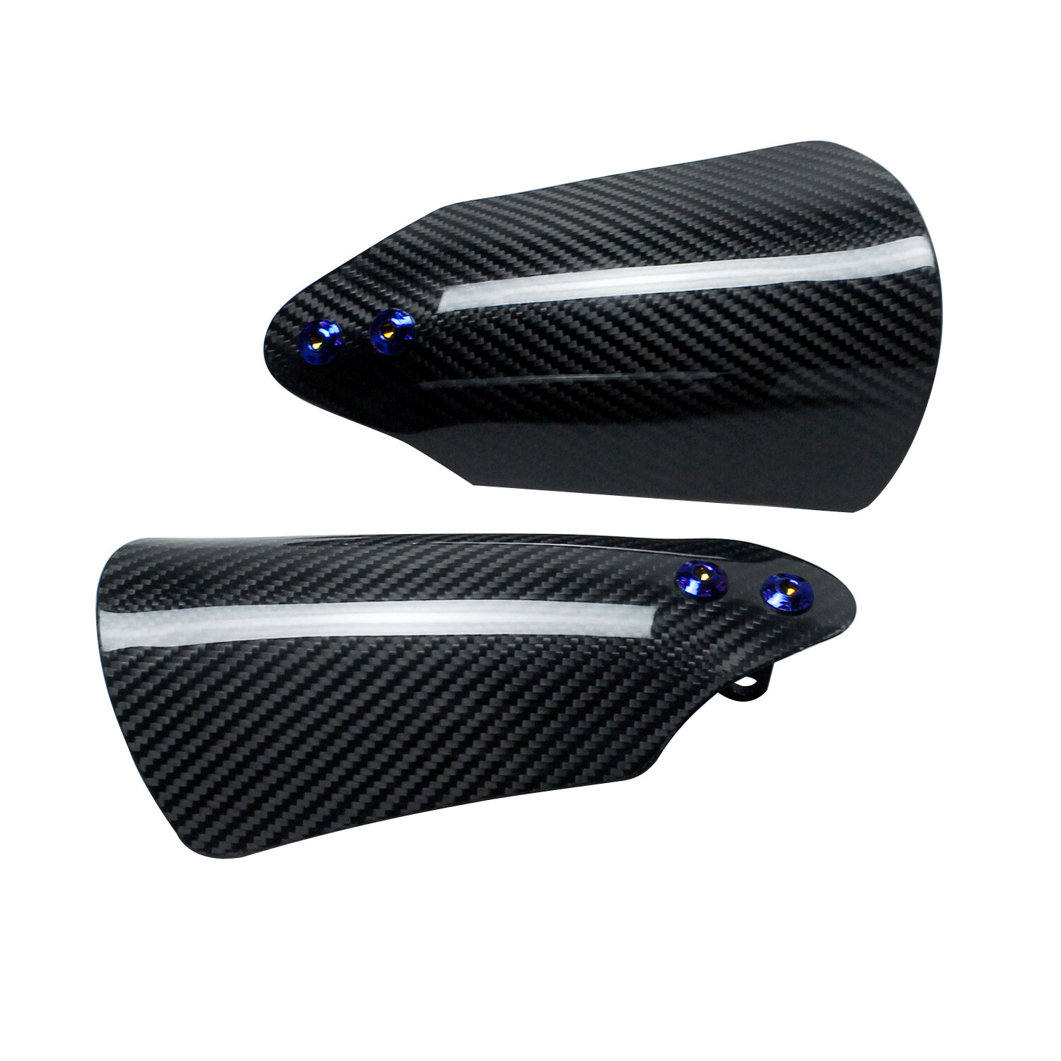 Black Carbon Fiber Hand Grip Windshield Fit Harley Softail Sport Glide FXDR 114