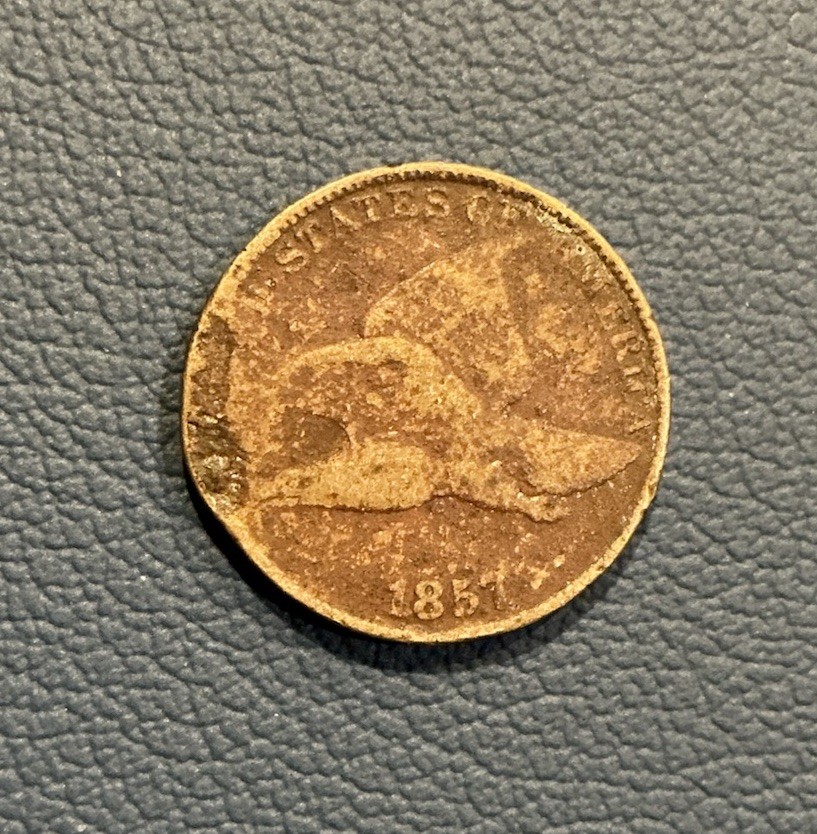 1857 Flying Eagle Cent - Copper Cent - Early U.S Coin