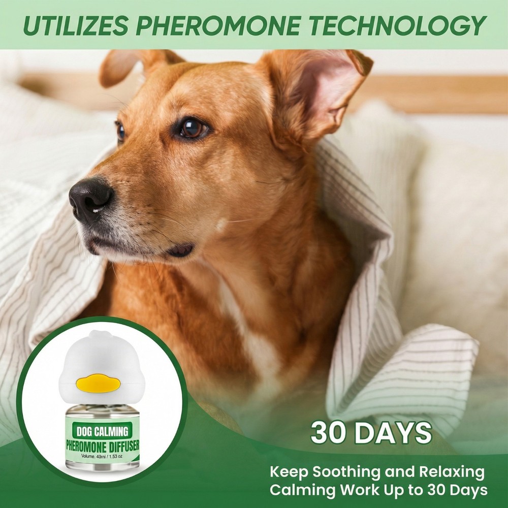 BKRMART Dog Calming Diffuser Kit (3 Pack) 48ml Refills Dog Pheromone Diffuser