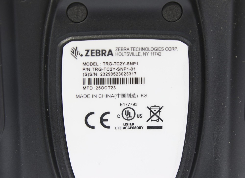 Zebra TRG-TC2Y-SNP1 Barcode Reader Accessory Snap-On Handle for TC21 / TC26