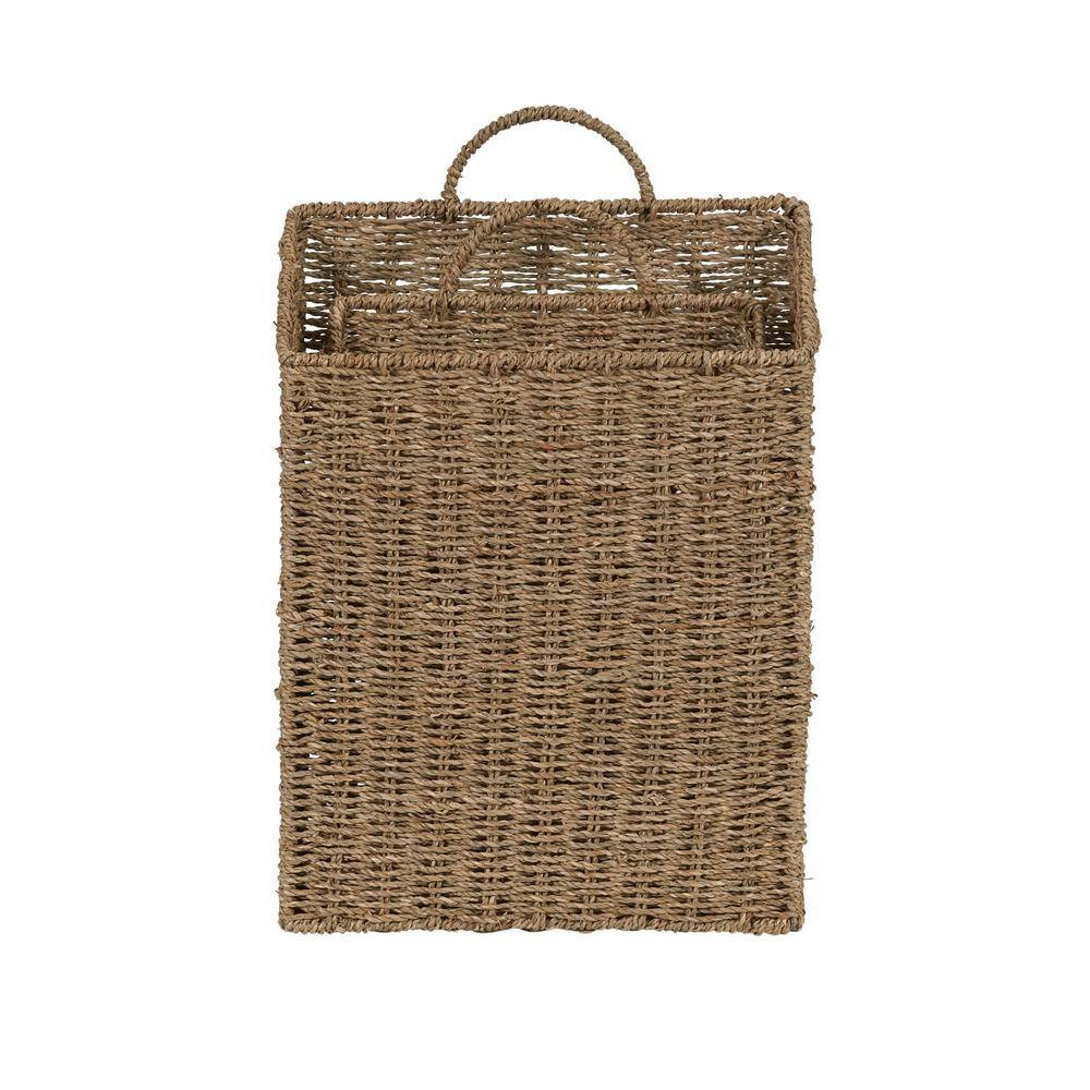 Seagrass Wicker Wall Basket Set