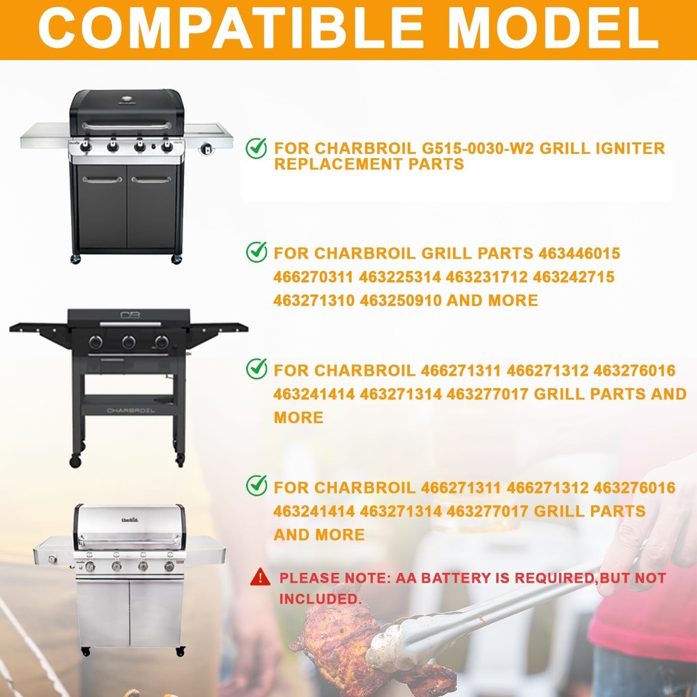 Electronic Ignition Module for 5 Burner Charbroil Grill Replacement