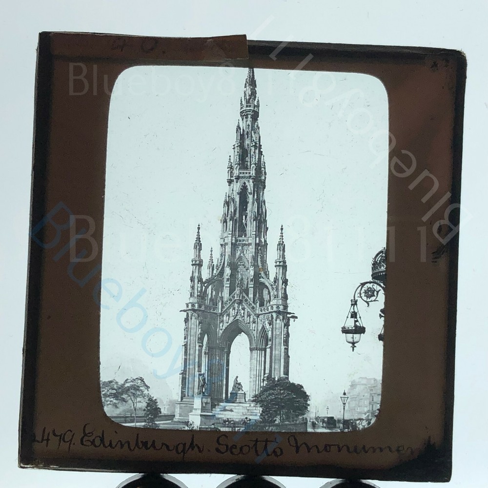 Edinburgh scotts monument magic lantern