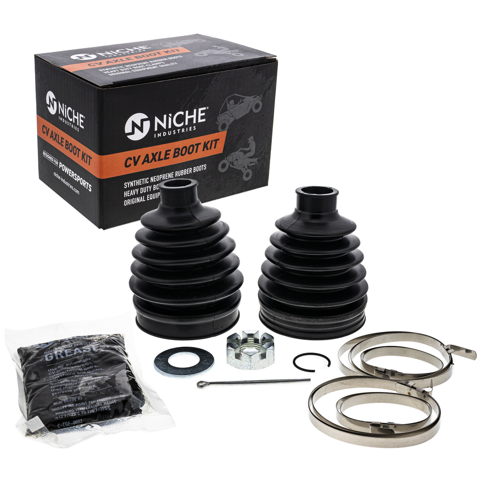 NICHE Front CV Axle Boot Kit for Polaris Sportsman 850 550 1000 2204361 2204387