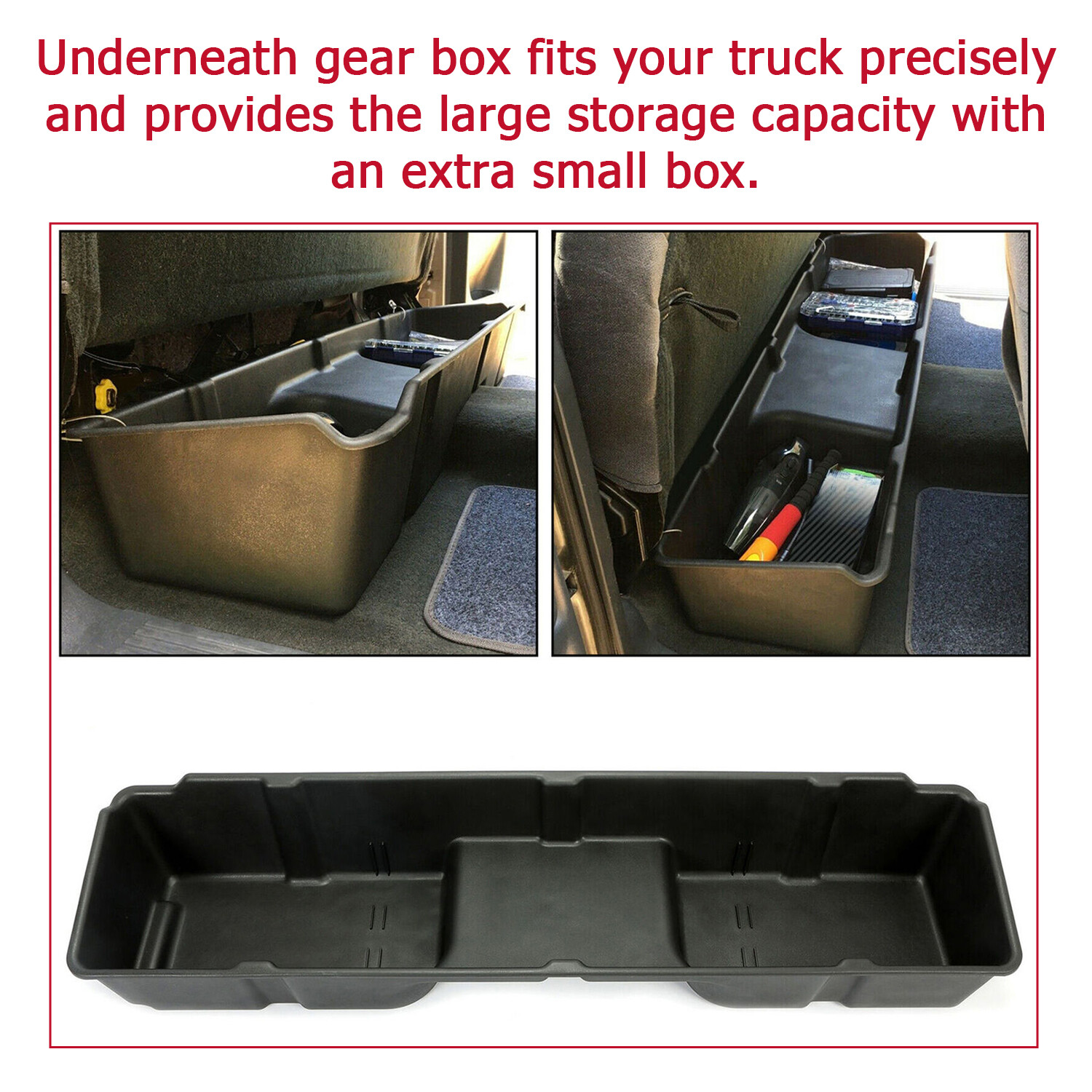 Under seat Storage Box 99-06 fits Chevy/GMC Silverado/Sierra Extended Cab 4-Door