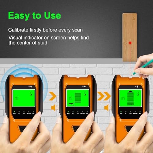 Stud Finder Wall Scanner, 5 in 1 Multifunction Stud Locator with Upgraded
