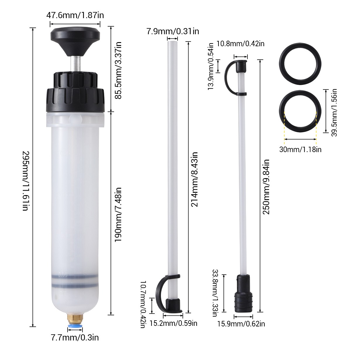 Fluid Extraction Filling Syringe Transfer Liquid Pump Oil Extractor Automotive