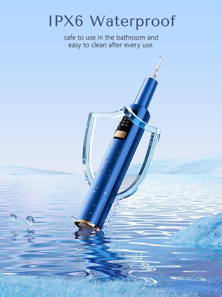 Plaque Remover for Teeth, Dental Tools, Teeth Cleaning Tools with 4 Replaceab...