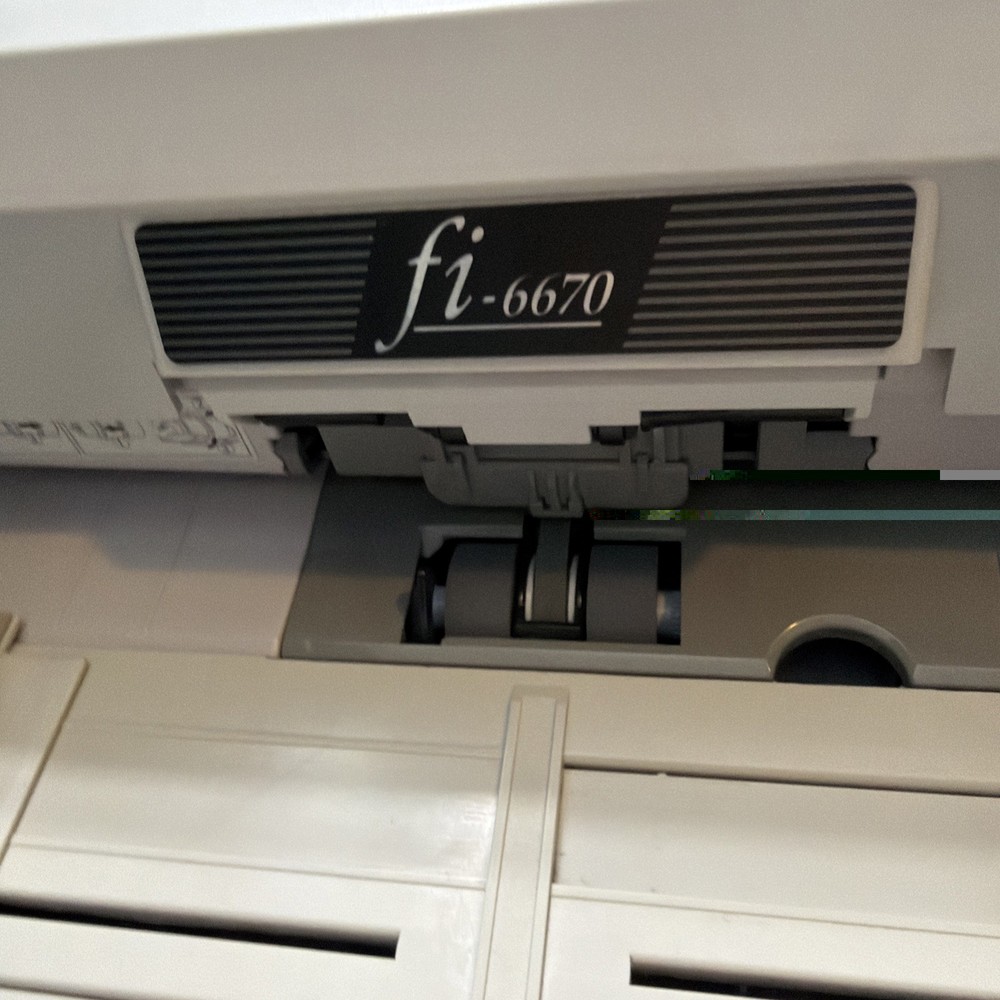 Fujitsu Fi-6670 High speed duplex workgroup document scanner.