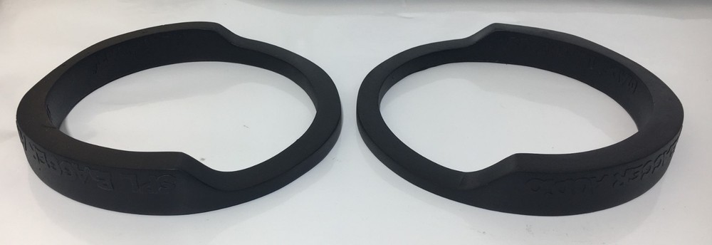 8" Front Harley Saddlebag Speaker Mounting Ring Adapters 1994-2013