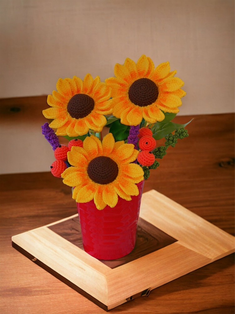 Crochet sunflower 🌻🌻🌻