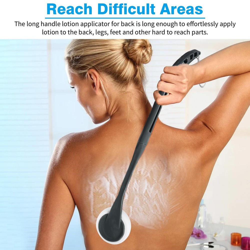 Lotion Applicator for Back, 20.5'' Replaceable Back Grey