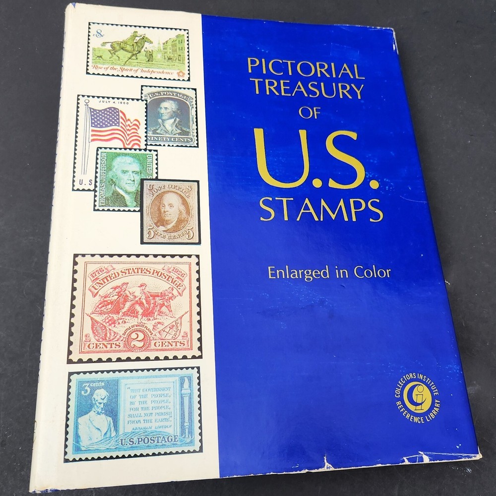 Pictorial Treasury of US Stamps Enlarged in Color The Story behind Stamps 1974