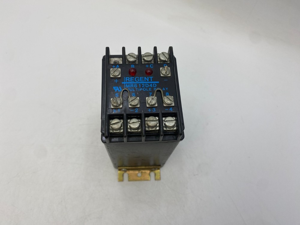 Regent Controls MR612D4D Solid State Multipole Relay Black 1 AMP 3-32VDC Used