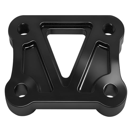 Black Handlebar Riser Pull Back Plate Bracket Handle bar Displacement Adapter