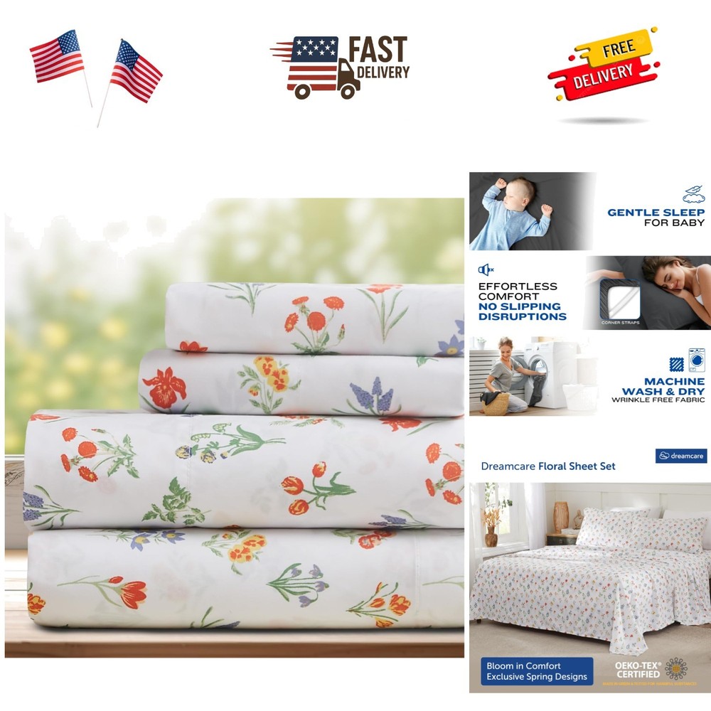 Queen Size Sheets - Cooling Bed Sheets - 4pcs Set - Queen Sheet Set - Sheets ...