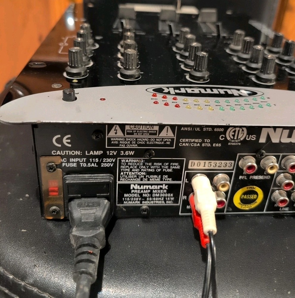 Numark DM3000X Scratch Master Mixer - Good Working Condition