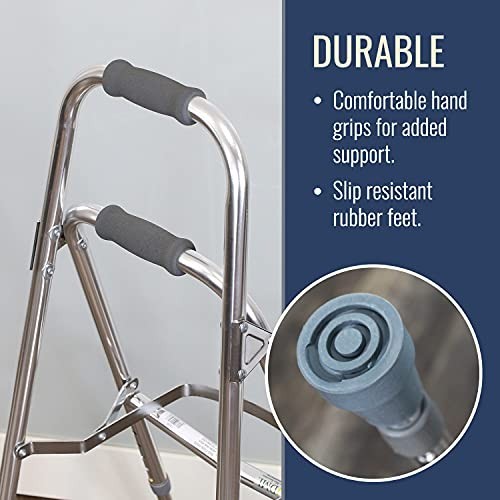 Adjustable Hemi Walker Lightweight Aluminum Folding Mobility Aid Support