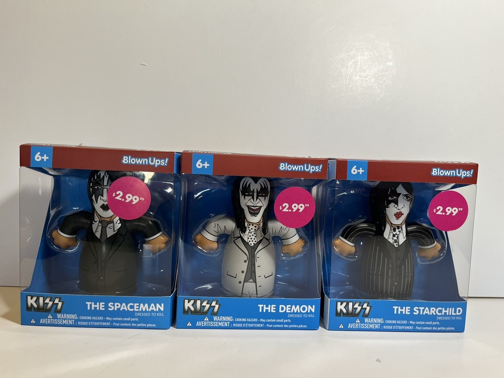 Blown Ups! KISS DRESS TO KILL Demon, Starchild & Spaceman