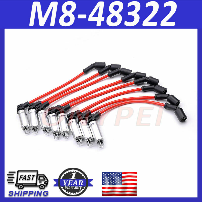 High Performance Spark Plug Ignition Wire For 2000-2009 CHEVY GMC V8