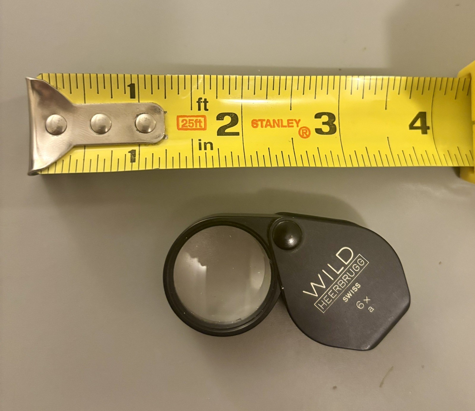 Wild Heerbrugg Folding Metal Loupe Magnifier 6x