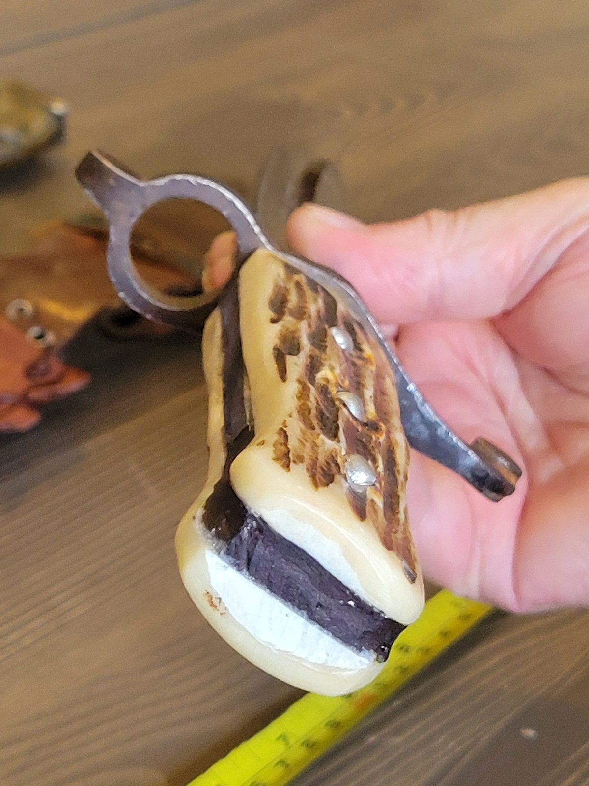 Custom Modified M1856 Bayonet by WKC/Stag Handle Bowie w/Custom Sheath