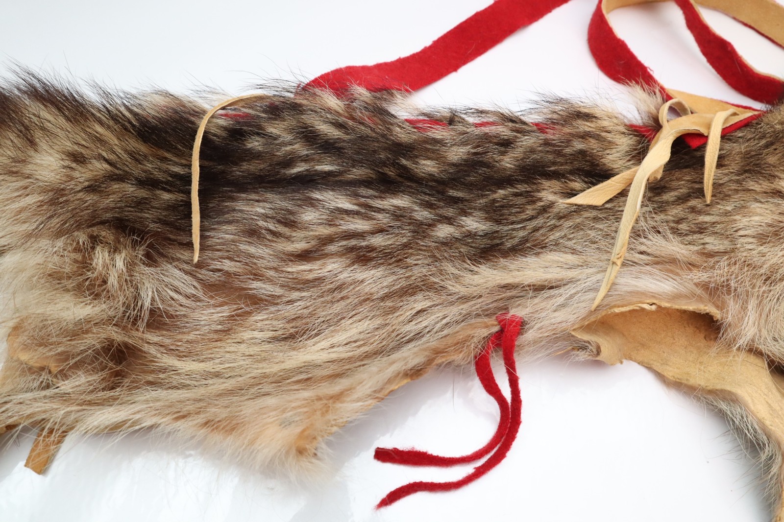 NATIVE AMERICAN INDIAN INNER Badger HIDE LEATHER POUCH BAG PLAINS