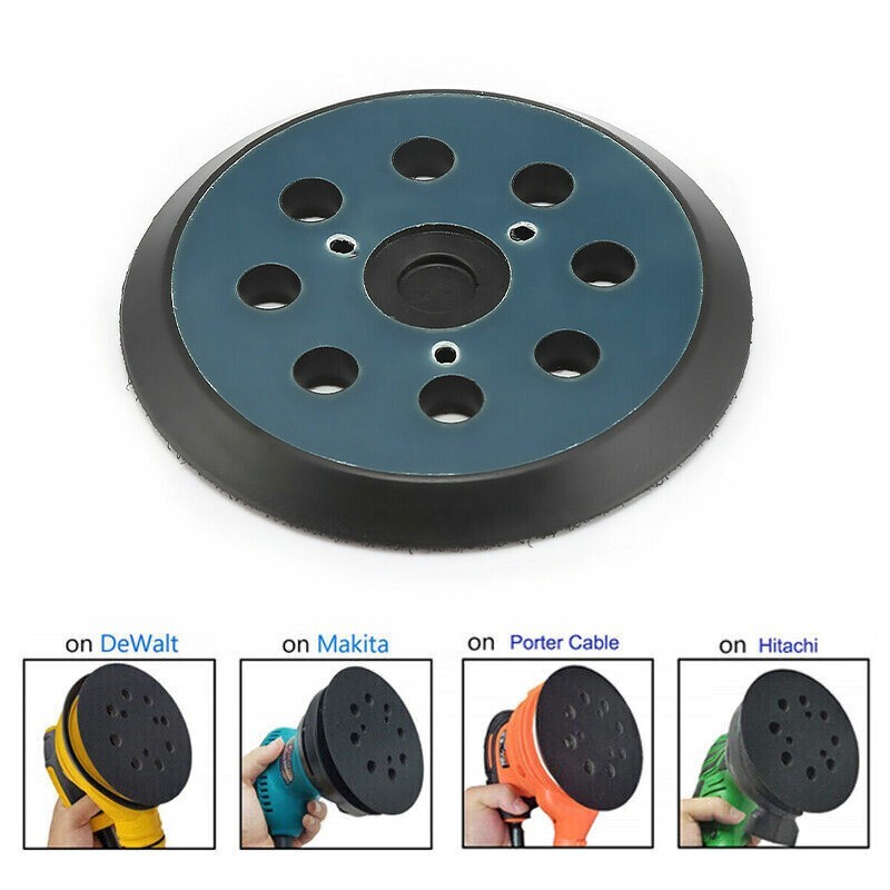2X 5" Orbital Sander Pad Hook&Loop For DeWalt DW4388 D26450 D26451 D26453 D26456