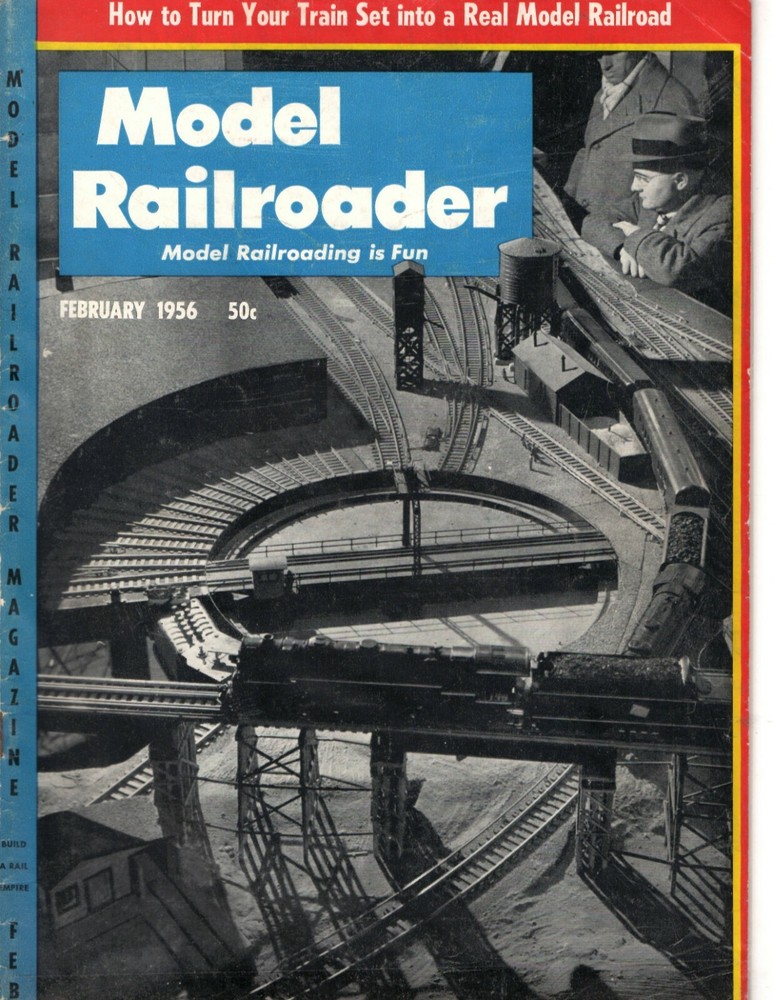 MODEL RAILROADER  - FEBRUARY 1956    - EXCELLENT