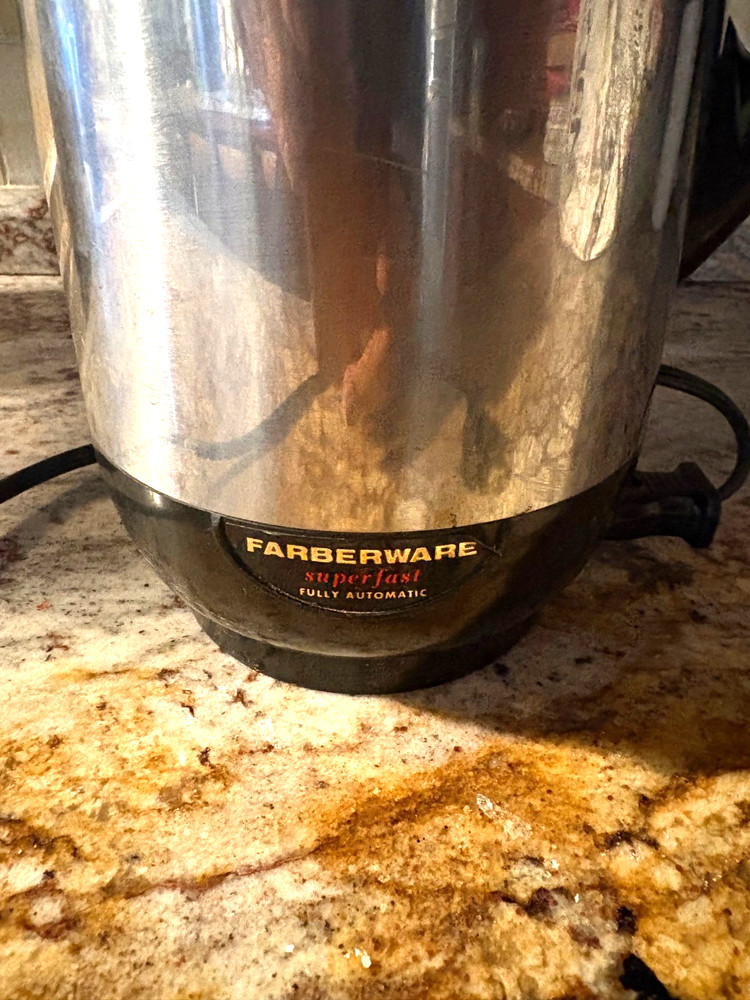 Vintage Farberware Superfast Fully Automatic Percolator Model 142 Retro WORKS