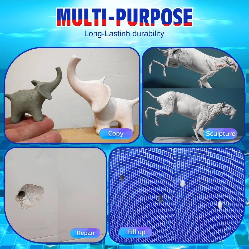 Epoxy Putty - 8oz/227g AB for Underwater, Multi-Purpose White