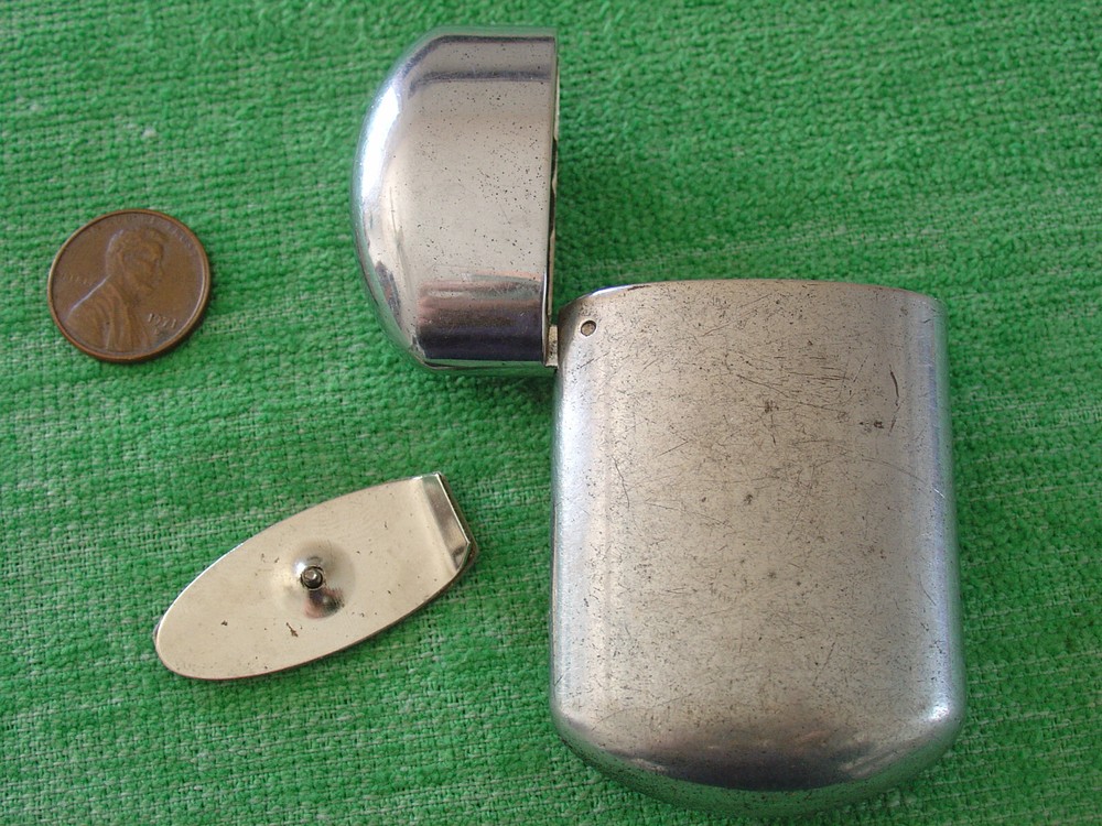 VINTAGE CIGARETTE LIGHTER CASE CHROME CASE UNBRANDED