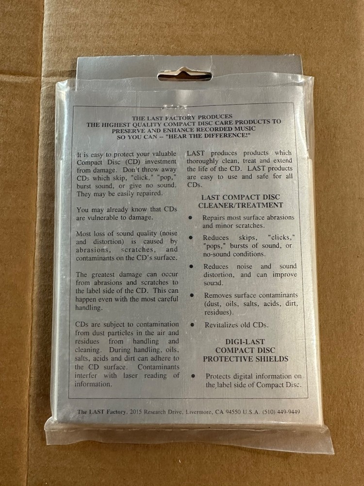 LAST Compact disc protective shields. New. 19 count.