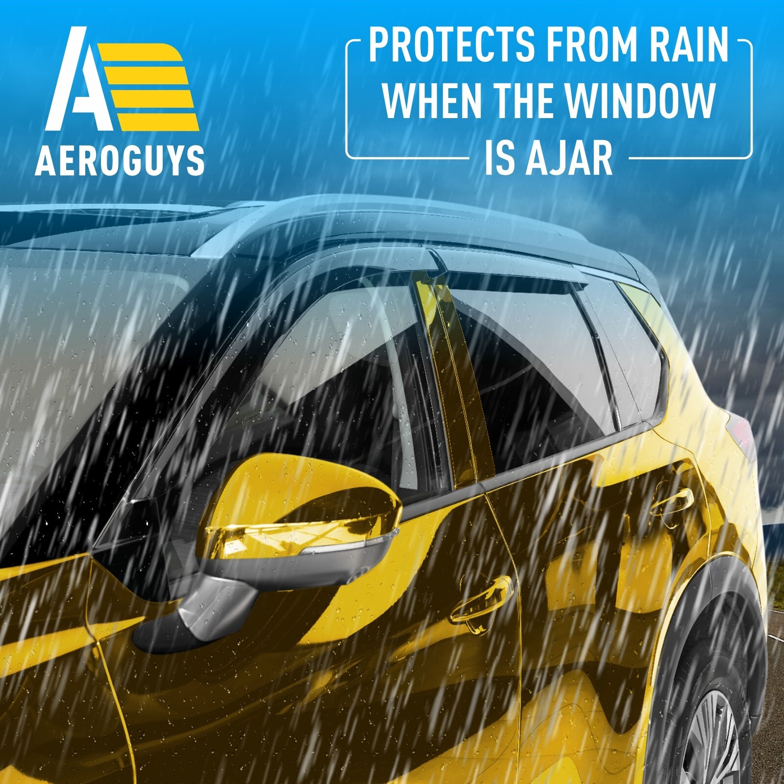 Rain Guards Vent Visors Shade for 2021-2025 Nissan Rogue