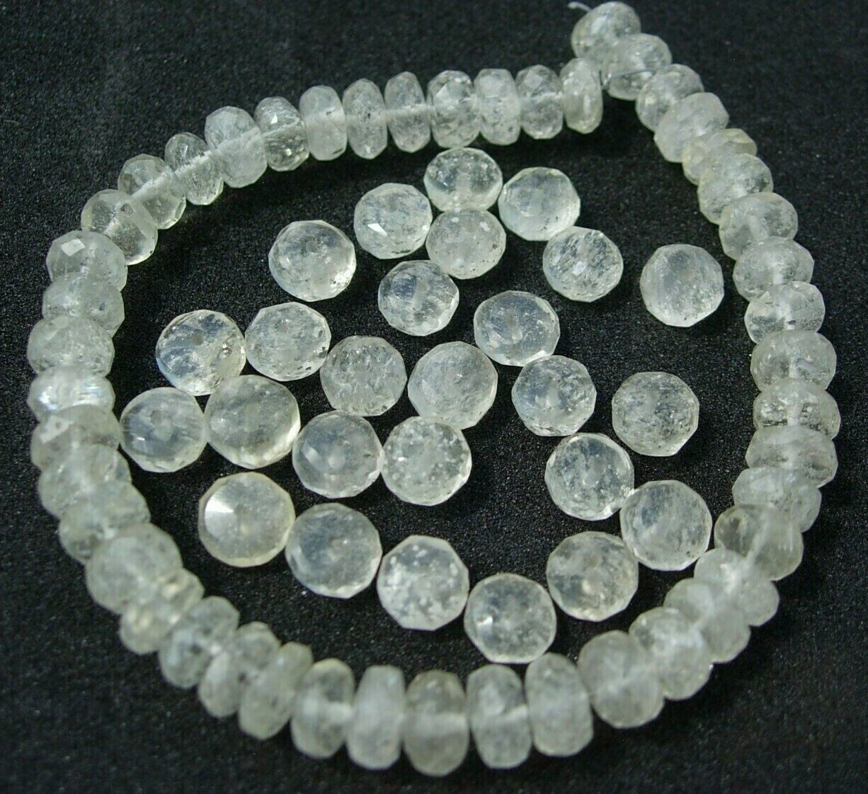 TEN - 6x3mm $37.99 per 10 Libyan Desert Glass Beads from Meteorite Impact + COA